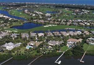 Orchid Island Homes from the sky