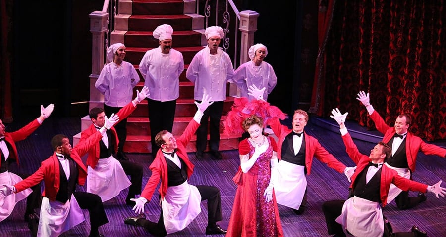 Cast of Hello Dolly! performing at Riverside Theatre in Vero Beach