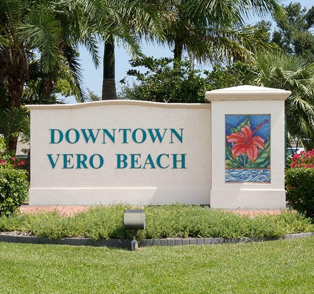 Downtown Vero Beach sign