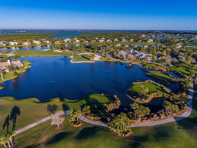 Orchid Island Golf Course view from above