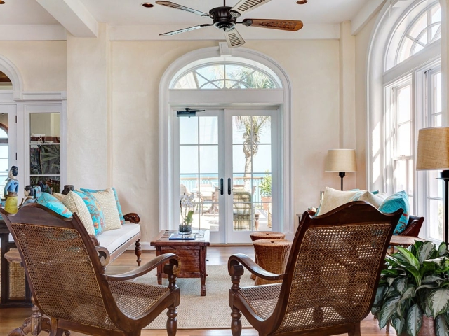 Bright and airy Orchid Island Clubhouse Sitting Area