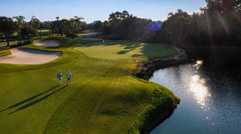 aerial of vero golf course