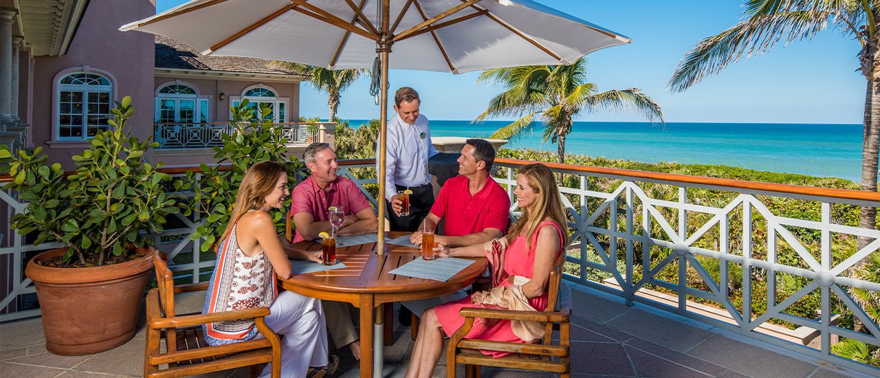 oceanfront dining at Orchid Island Vero Beach