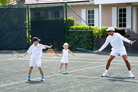 Tennis lessons at the Tennis Courts