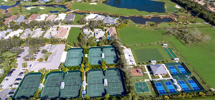 Orchid Island Vero Beach Sports Courts Aerial