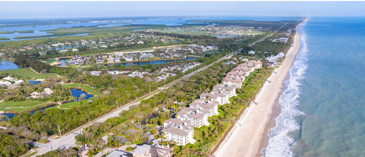aerial of Vero Beach Orchid Island
