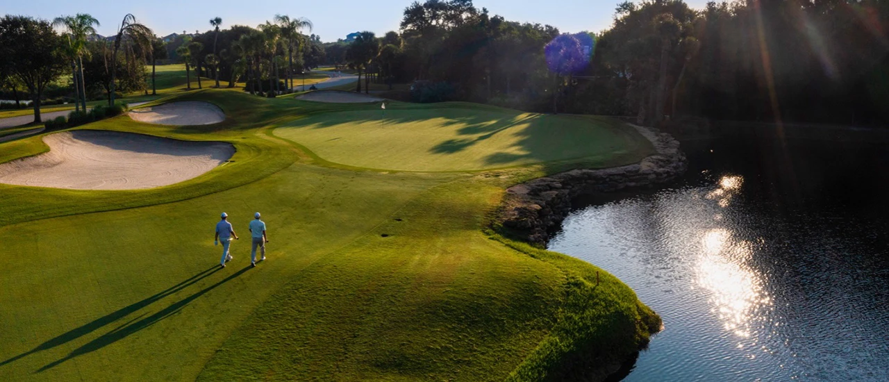 men walking on the Orchid Island Golf Course