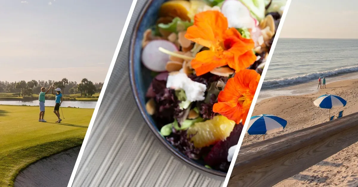 Orchid Island Collage Golf Dining Beach